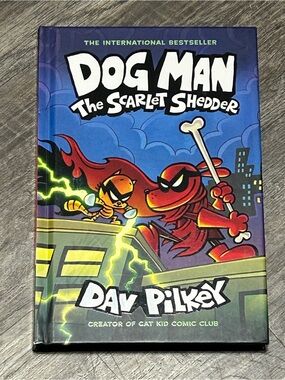 S120- Dog Man The Scarlet Shedder Hardcover Book
